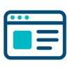 Ícone de criação de sites e landing pages - Salazar Digital